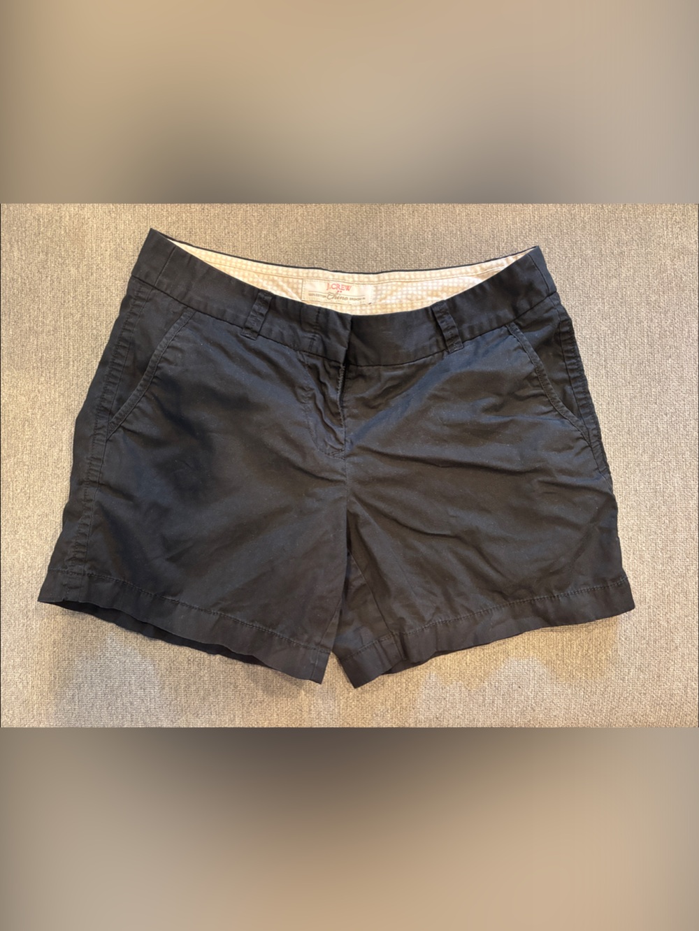J. Crew Navy Cotton Bermuda Shorts